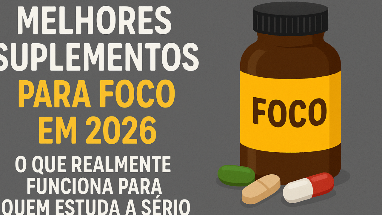 Melhores Suplementos para Foco em 2026: O Que Realmente Funciona para Quem Estuda a Sério