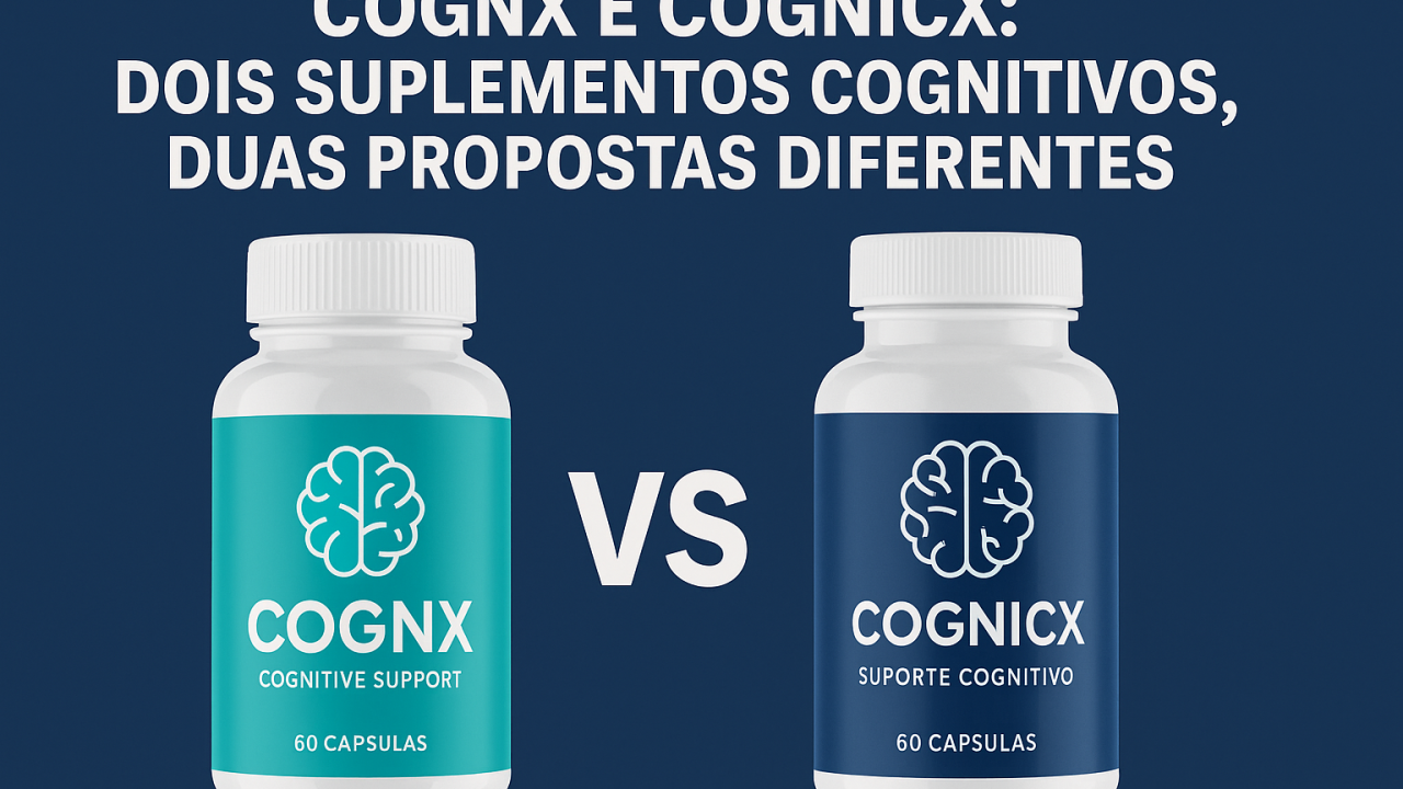 CognX e Cognicx: dois suplementos cognitivos, duas propostas diferentes