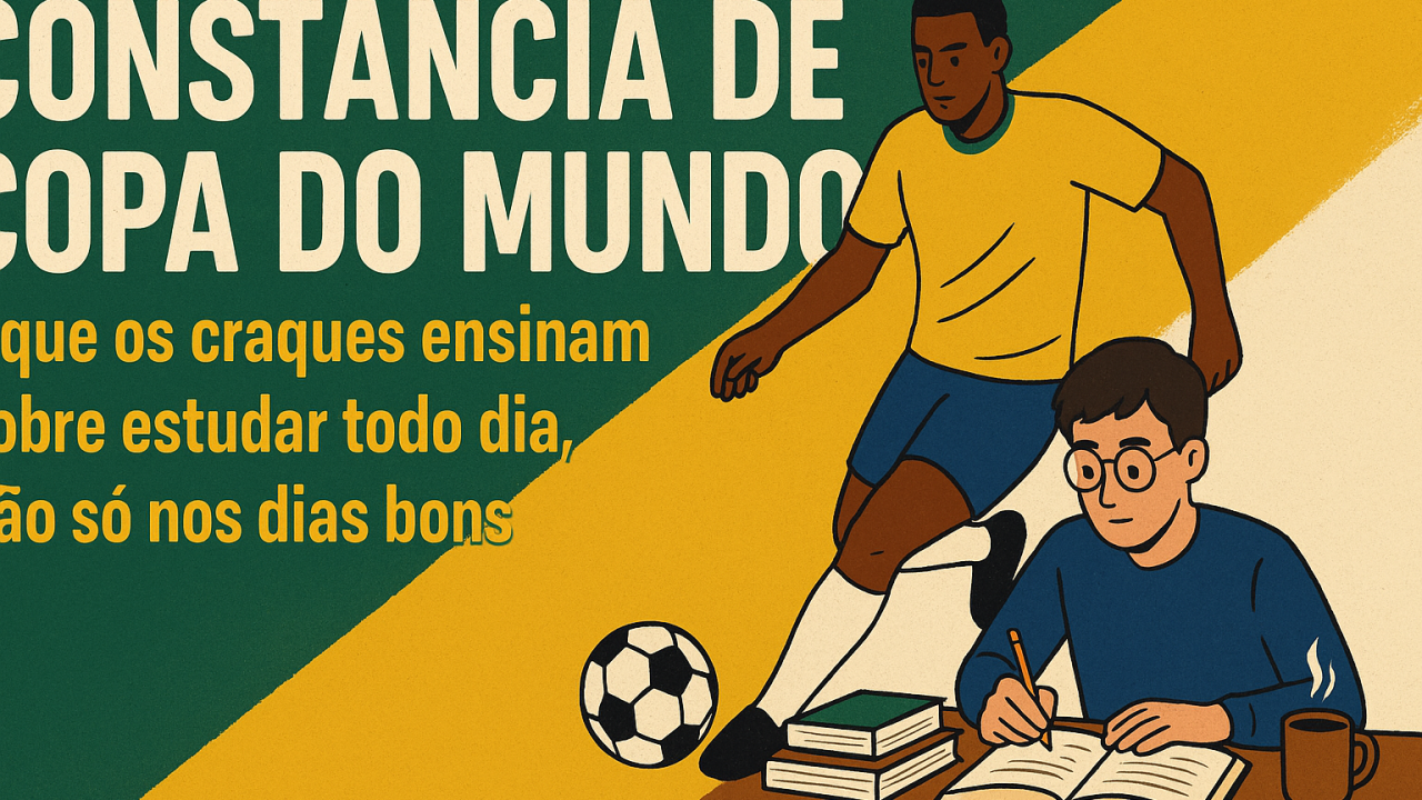 Constância de Copa do Mundo: o que os craques ensinam sobre estudar todo dia, não só nos dias bons